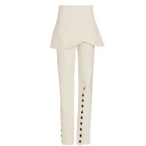 A.W.A.K.E. Mode Basque Crepe Overlay Pants Size 2 (36)